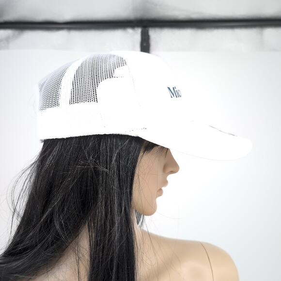 Microdosed. jeng White Otto World Famous Foam Front Trucker Hat Baseball Cap NEW - Picture 3 of 16